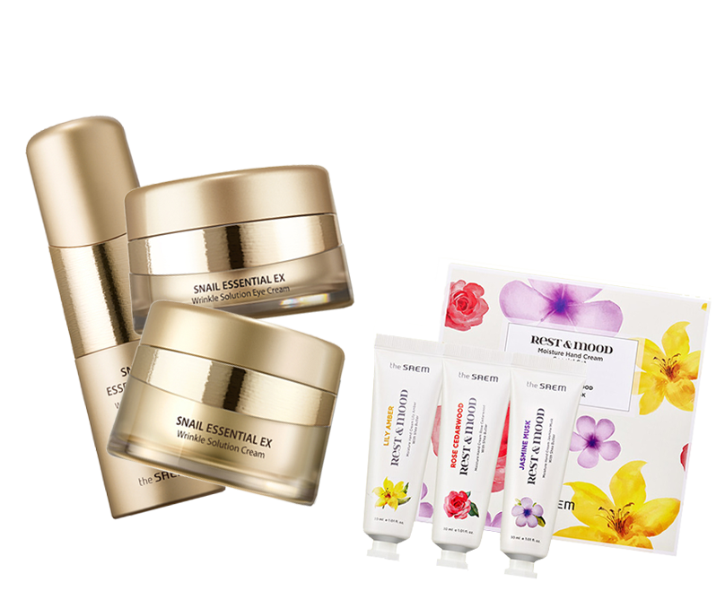 Акция 1:1 на продукты серии The Saem Snail Essential EX Акция 1:1 на продукты серии The Saem Snail Essential EX