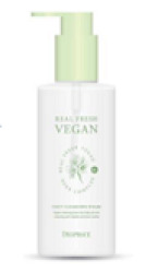  ДП VEGAN Пенка для умывания на основе растительных экстрактов DEOPROCE REAL FRESH VEGAN DEEP CLEANSING FOAM