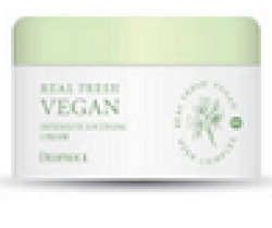 ДП VEGAN Крем для лица успокаивающий DEOPROCE REAL FRESH VEGAN INTENSIVE SOOTHING CREAM
