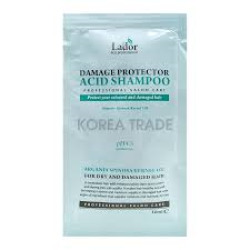  ЛД DamPR Шампунь пробник Damaged Protector Acid Shampoo Pouch 10ml