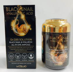 ДРСЛ Dr.G90 Сыворотка для лица с муцином улитки и гиалуроновой кислотой Dr.CELLIO Dr.G90 BLACK SNAIL & HYALURON ALL IN ONE AMPOULE