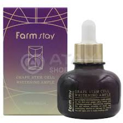  ФМС Grape Сыворотка для лица ампульная с фитостволовыми клетками винограда FarmStay Grape Stem Cell Whitening Ampоule, 30g