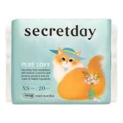  SD Body Ультратонкие дышащие ежедневные прокладки "Secretday pure love ", XS size 20 шт. (15 см)