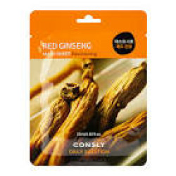  CNS Маска тканевая для лица с экстрактом красного женьшеня , Red Ginseng 25мл, Consly