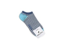  GGRN A TYPE(W-S-007) Носки женские короткие, цветные в полоску синюю, размер 35-39, A TYPE(W-S-007-04)ADULTS