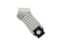  GGRN A TYPE(M-S-057) Носки мужские короткие, серые в полоску, размер 39-44, A TYPE(M-S-057-02)ADULTS