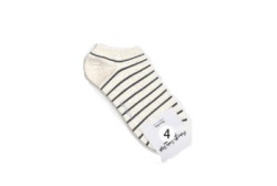  GGRN A TYPE(M-S-003) Носки мужские короткие, белые в полоску, размер 39-44, A TYPE(M-S-003-04)ADULTS