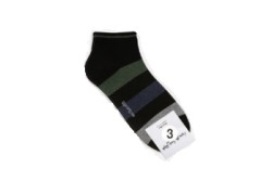  GGRN A TYPE(M-S-017) Носки мужские короткие, черные в полоску, размер 39-44, A TYPE(M-S-017-03)ADULTS