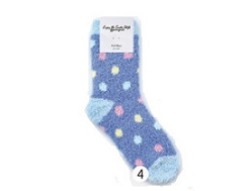  GGRN L TYPE(WT-T-015) Носки женские теплые, синие с принтом горошек, размер 35-39, L TYPE(WT-T-015-04)ADULTS