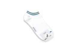  GGRN A TYPE(OD-M-010) Носки мужские короткие, белые в полоску, размер 39-44, A TYPE(OD-M-010-03)ADULTS