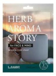  LSN Маска тканевая с экстрактом бергамота и эффектом ароматерапии Herb Aroma Story 25мл, L.Sanic            