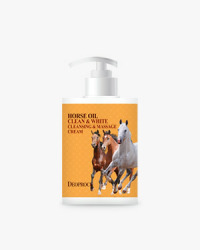  ДП MASSAGE Крем массажный DEOPROCE HORSE OIL CLEAN & WHITE CLEANSING & MASSAGE CREAM