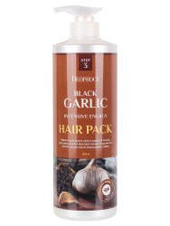 ДП HAIR BLACK GARLIC Маска для волос с экстрактом черного чеснока BLACK GARLIC INTENSIVE ENERGY HAIR PACK 