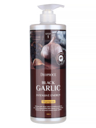  ДП HAIR BLACK GARLIC Шампунь для волос с экстрактом черного чеснока SHAMPOO - BLACK GARLIC INTENSIVE ENERGY 1000мл
