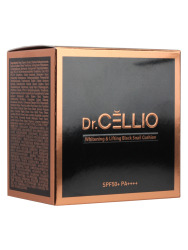  ДРСЛ CUSHION Кушон для лица осветляющий с муцином улитки Dr.CELLIO WHITENING & LIFTING BLACK SNAIL CUSHION #13