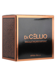  ДРСЛ CUSHION Кушон для лица осветляющий с муцином улитки Dr.CELLIO WHITENING & LIFTING BLACK SNAIL CUSHION #23