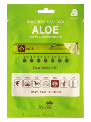  МЖ Daily Dewy Маска тканевая для лица c экстрактом алое MJ CARE DAILY DEW MASK PACK ALOE 25гр