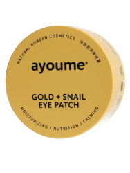  АЮМ PATCH Патчи для глаз омолаживающие с золотом и улиточным муцином AYOUME GOLD+SNAIL EYE PATCH