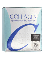  ЕНФ C Пудра для лица увлажняющая со сменным блоком Collagen Hydro Moisture Two way cake SPF25 #21 