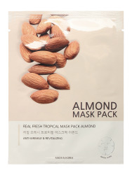  ДЖН Маска тканевая REAL FRESH TROPICAL MASK ALMOND 25мл