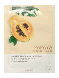  ДЖН Маска тканевая REAL FRESH TROPICAL MASK PAPAYA 25мл