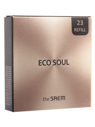  СМ ECO SOUL Пудра компактная золотая сменный блок Eco Soul Luxury Gold Pact 23 Natural Beige(Refill)