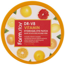  ФМС Dr-V8 Патчи гидрогелевые для области вокруг глаз FarmStay DR-V8 Vitamin Hydrogel Eye Patch, 90g