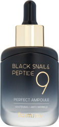  ФМС Peptide9 Сыворотка с комплексом из 9 пептидов FarmStay Black Snail & Peptide9 Perfect Ampoule 35 мл