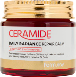  ФМС Ceramide Крем-бальзам для лица укрепляющий с керамидами FarmStay Ceramide Daily Radiance Repair Balm 80г