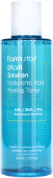  ФМС Hyaluronic Тонер увлажняющий с гиалуроновой кислотой и AHA/BHA/PHA кислотами, FarmStay DR.V8 Solution Hyaluronic Acid Peeling Toner, 210ml