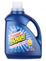  МКН Power Bright Стиральный порошок One Shot! Power Bright Liquid Detergent (Container) 3L