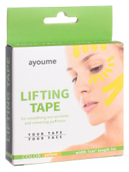  АЮМ Тейп для лица 1см*5м желтый Kinesiology tape roll