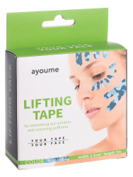  АЮМ Тейп для лица 2,5см*5м камуфляж голубой Kinesiology tape roll