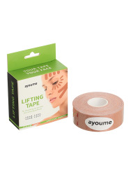  АЮМ Тейп для лица 2,5см*5м бежевый Kinesiology tape roll 