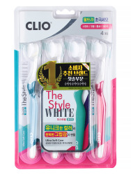  КЛИ Toothbrush Зубная щетка набор 4шт The Style White Ultra Soft Care Toothbrush