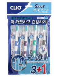  КЛИ Toothbrush Зубная щетка набор 4шт Sens Progress Antibacterial R (3+1)