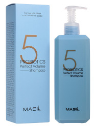  MAS 5PRO Шампунь для объема волос с пробиотиками MASIL 5 PROBIOTICS PERFECT VOLUME SHAMPOO 500ml