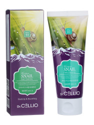  ДРСЛ FOAM Пенка для лица с муцином улитки Dr.CELLIO G70 MOISTURE SNAIL FOAM CLEANSING