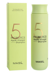  MAS 5PRO Шампунь для волос бессульфатный с яблочным уксусом MASIL 5PROBIOTICS APPLE VINEGAR SHAMPOO 300ml