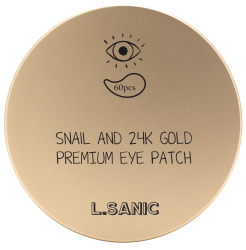 LSN EYE Патчи гидрогелевые для глаз с муцином улитки и золотом Snail Аnd 24K Gold Premium Eye Patch, 60шт