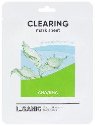  LSN Маска тканевая для очищения пор с AHA/BHA кислотами AHA/BHA Clearing Mask Sheet, 25мл