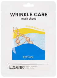 LSN Маска тканевая омолаживающая с ретинолом Retinol Wrinkle Care Mask Sheet, 25мл