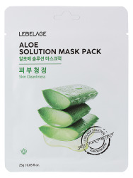  LBLG Маска тканевая LEBELAGE ALOE SOLUTION MASK