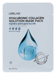  LBLG Маска тканевая LEBELAGE HYALURONIC COLLAGEN SOLUTION MASK (23g)