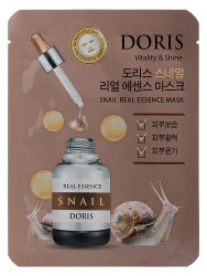  JGT Маска на тканевой основе DORIS SNAIL REAL ESSENCE MASK, 25ml