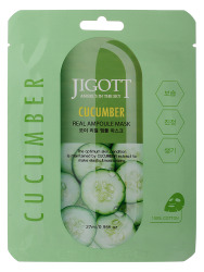  JGT Маска на тканевой основе JIGOTT CUCUMBER REAL AMPOULE MASK