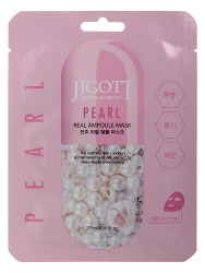  JGT Маска на тканевой основе JIGOTT PEARL REAL AMPOULE MASK