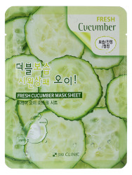  3W Маска тканевая с экстрактом огурца FRESH CUCUMBER MASK SHEET, 23ml