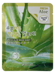  3W Маска тканевая с экстрактом алоэ вера FRESH ALOE MASK SHEET, 23ml