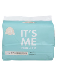  It's Me Pure & Fit Прокладки женские гигиенические с крылышками, 5 капель It's Me Pure & Fit pads large 10p